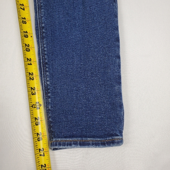 Old Navy Rockstar Womens Super Skinny Distressed Dark Blue Denim Jeans Size 10 - Picture 13 of 14
